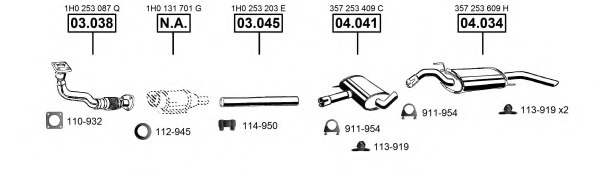 ASMET VA034005 Exhaust System